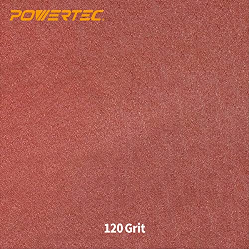 POWERTEC 11215 4.5 Inch Sanding Sleeves for Spindle Sander | 120 Grit | Aluminum Oxide Sandpaper Diameter 3 Inch – 3 Pack POWERTEC