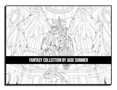 Fantasy Collection: An Adult Coloring Book with 100+ Incredible Coloring Pages of Mermaids, Fairies, Vampires, Dragons, and More! WoodArtSupply