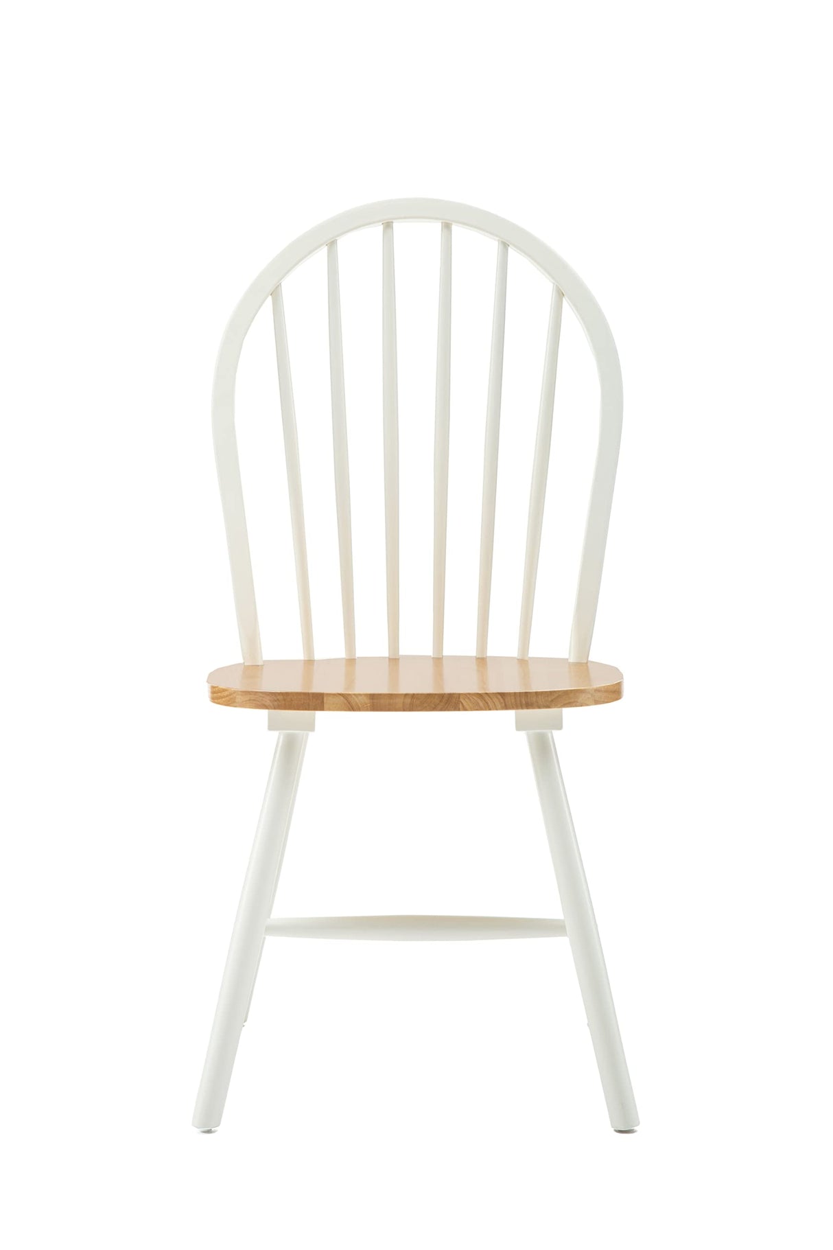 Boraam Farmhouse Dining Chairs, Set of 2-White/Natural Boraam