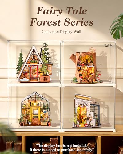 Rolife DIY Miniature House Kits A-Frame Cabin, Tiny House Mini House Building Kit for Teens, DIY Crafts for Adults, Birthday/Halloween for Parents Friends (A-Frame Cabin)