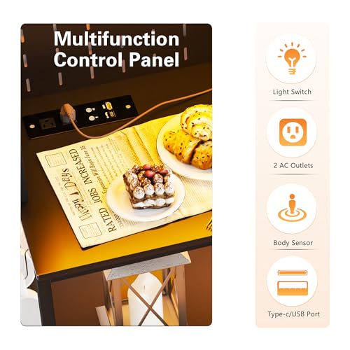 67'' LED Kitchen Pantry Cabinet with Pegboard and Charging Station by OUTDOOR DOIT OUTDOOR DOIT