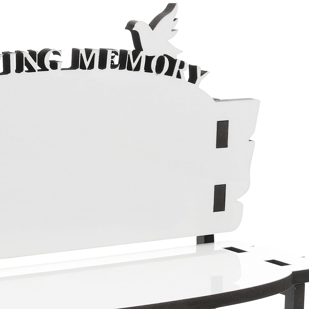 Ipetboom Office Practice White Embryo DIY Crafts Sublimation Blank Chair Decor Table Ornament DIY Chair Craft Sublimation Photo Bench Sublimation Decoration Wooden Doll House Dining Table Ipetboom