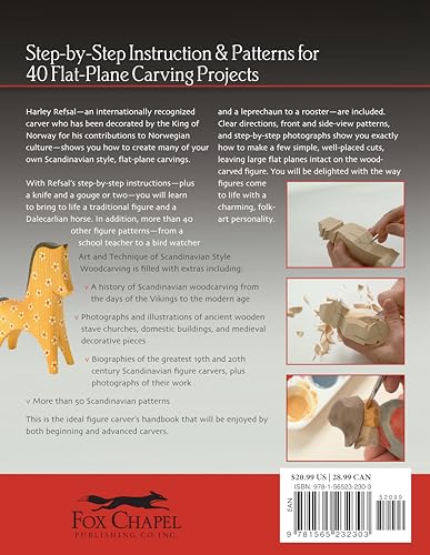 Art & Technique of Scandinavian-Style Woodcarving: Step-by-Step Instructions & Patterns for 40 Flat-Plane Carving Projects (Fox Chapel Publishing) Fox Chapel Publishing