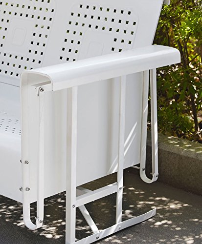 Crosley Furniture Bates Loveseat Glider - White Crosley Furniture