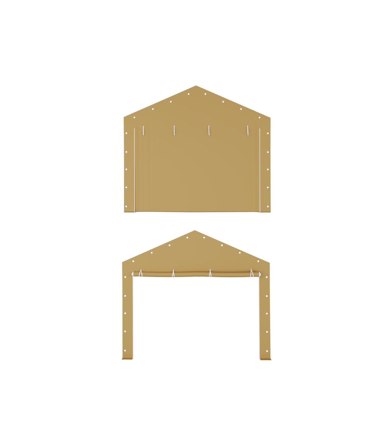 GarveeLife 10' x 20' Portable Carport Replacement Doors 2Pcs Yellow GarveeLife