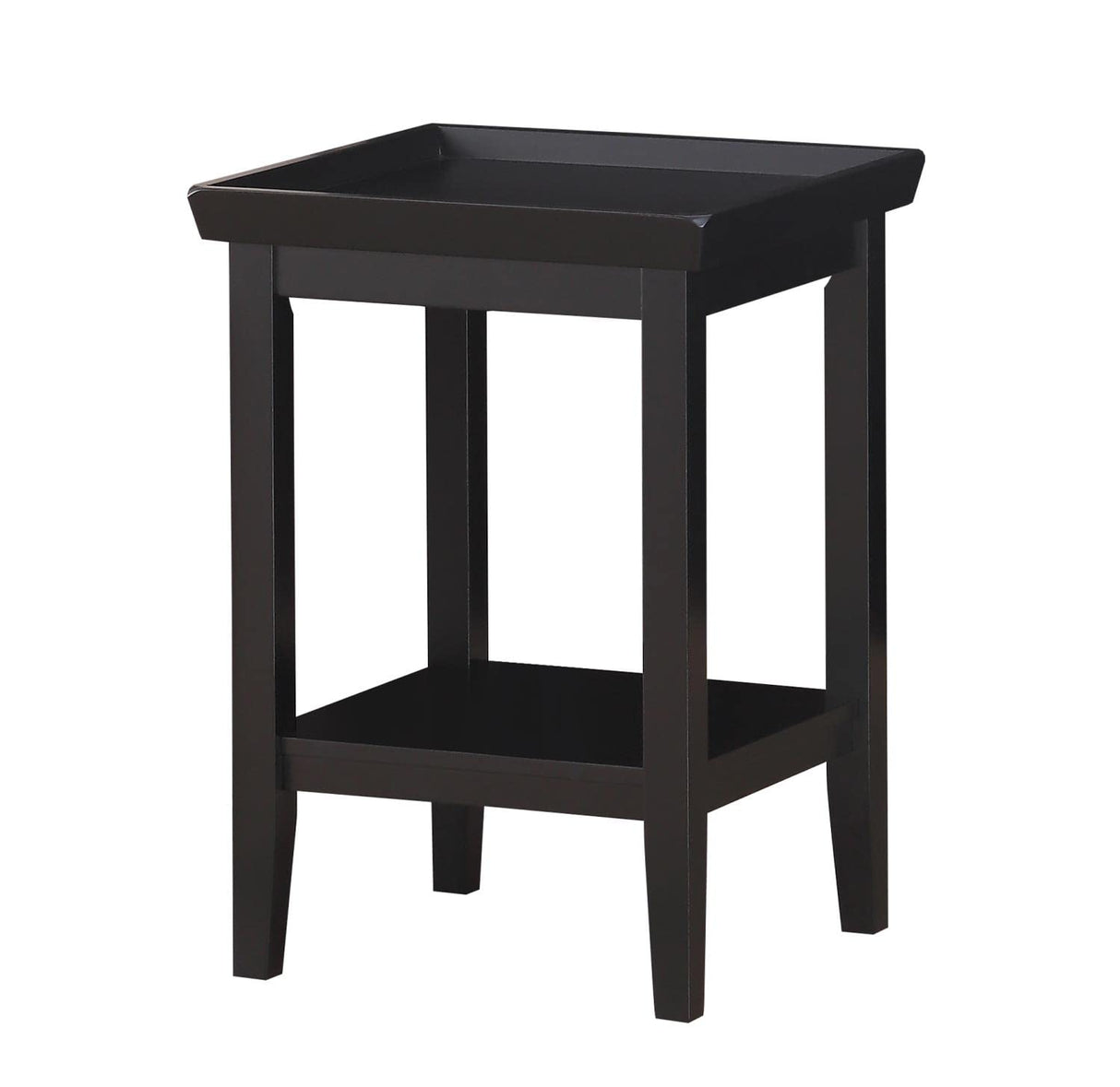 Convenience Concepts Ledgewood End Table, Black Convenience Concepts