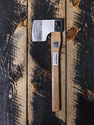 Queen of Hearts Throwing Axe: World Axe Throwing League Premium Competition Throwing Axe, WATL Throwing Hatchet with Round Hickory Wooden Handle (Round Handle) WATL