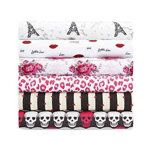 Betsey Johnson - Queen Bed Sheets, Soft & Lightweight Bedding, Fade & Wrinkle Resistant (Wonderland Stripe, Queen) Betsey Johnson