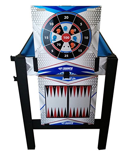 Triumph 13-in-1 Combo Game Table Includes Basketball, Table Tennis, Billiards, Push Hockey, Launch Football, Baseball, Tic-Tac-Toe, and Skee Bean Bag Toss Triumph Sports