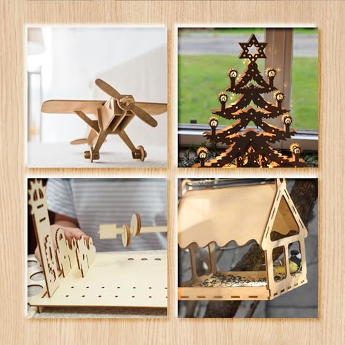 36 Pack Basswood Sheets Plywood Board 1/8 Inch Unfinished Wood,3mm Plywood for Laser Cutting,Boards for Crafts for DIY Plywood Sheets Unfinished Wood Boards for Laser Cutting(12inchx12inch) Mtalluste