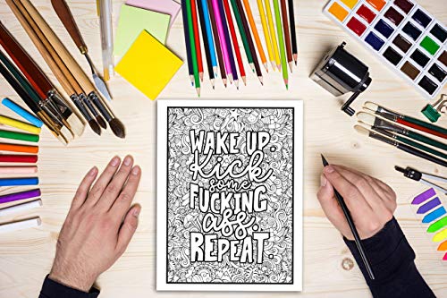 You're a Mother F*cking Badass: Motivational & Inspirational Swear Word Coloring Book for Adults WoodArtSupply