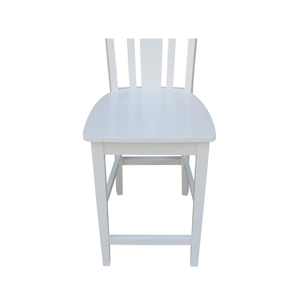 International Concepts San Remo Counter Stool-24 Seat Height Chair, White IC International Concepts