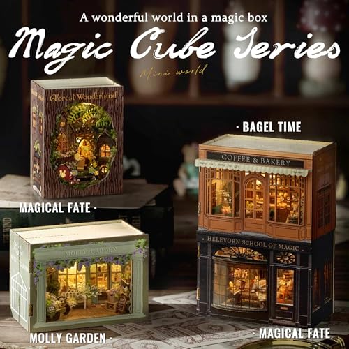 Flever Dollhouse Miniature DIY House Kit Creative Room with Furniture for Romantic Valentine's Gift (Forest Wonderland)