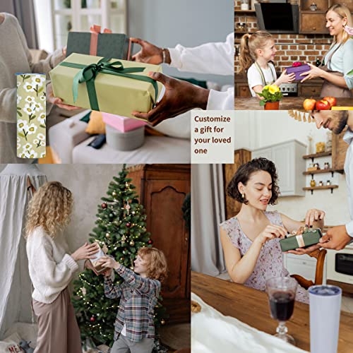 MICLAXYS 4 Pack Sublimation Tumblers 20 Oz Skinny Straight, Stainless Steel Sublimation Tumblers Blank, Individually Gift Boxed, Insulated Tumbler Sublimation (4) MICLAXYS