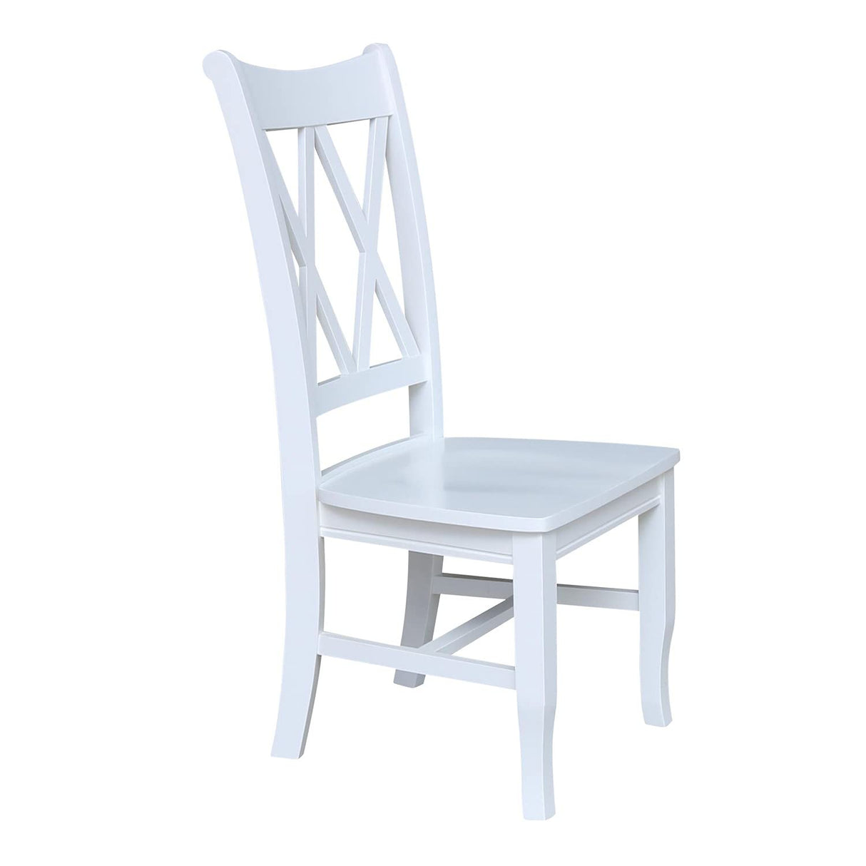 International Concepts 20P Double X Back Dining Chair, Beach White IC International Concepts
