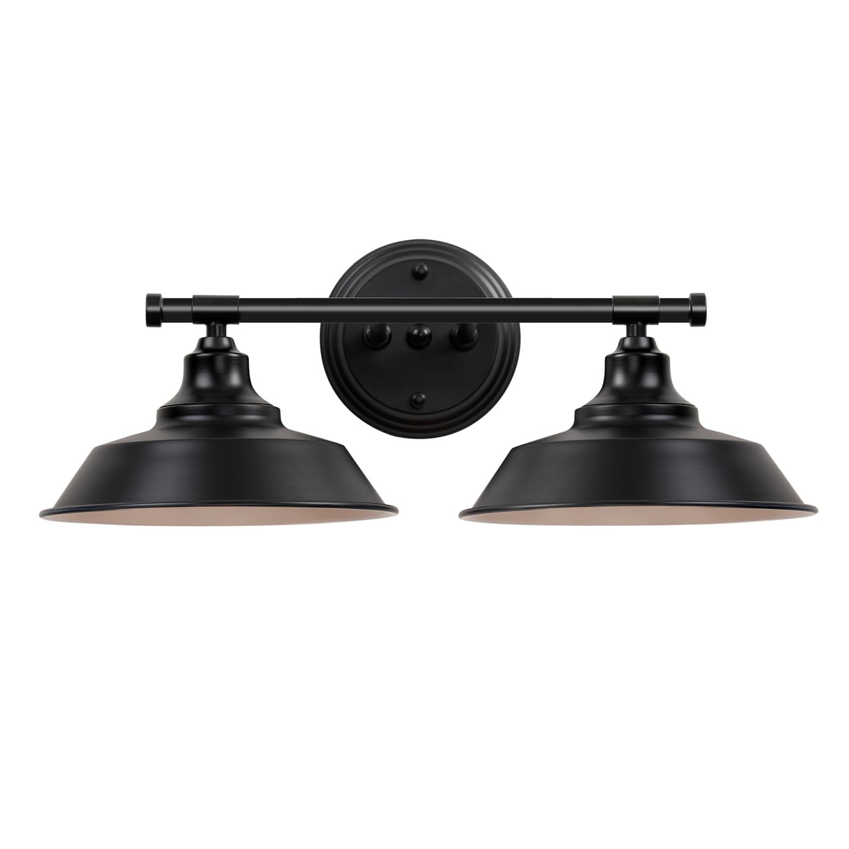 Adcssynd Farmhouse Vanity Light, 2-Lights Farmhouse Bathroom Light Fixtures Black Finish Metal, Rustic Vanity Lights for Bathroom, 20 Inch Wall Sconce Over Mirror Cabinet Adcssynd