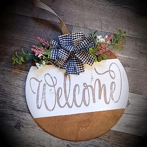 MAHIONG 20 Pack 12 Inch 1/8 Thick Round Wood Circles, Natural Premium Unfinished Wood Circles Wood Rounds, Wood Circles for Crafts Door Hangers Acrylic Painting MAHIONG