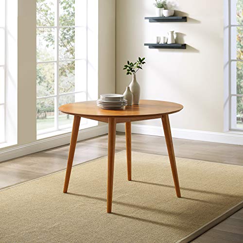 Crosley Furniture Landon 5-Piece Mid Century Round Dining Table Set for 4, Acorn Crosley Furniture