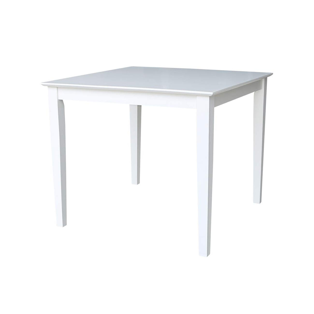 IC International Concepts 36" x 36" 4 Chairs Dining Table, Standard, White IC International Concepts
