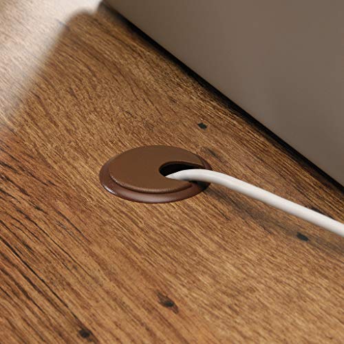 Sauder Trestle Executive Trestle Desk, Vintage Oak finish Sauder