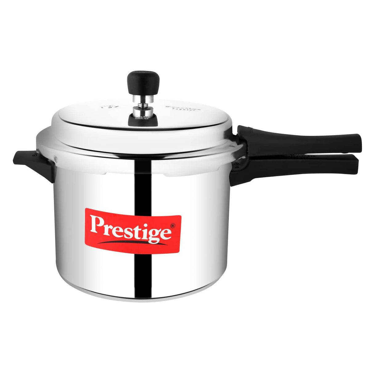 Prestige Popular Aluminum Pressure Cooker, 5 L, Silver Prestige