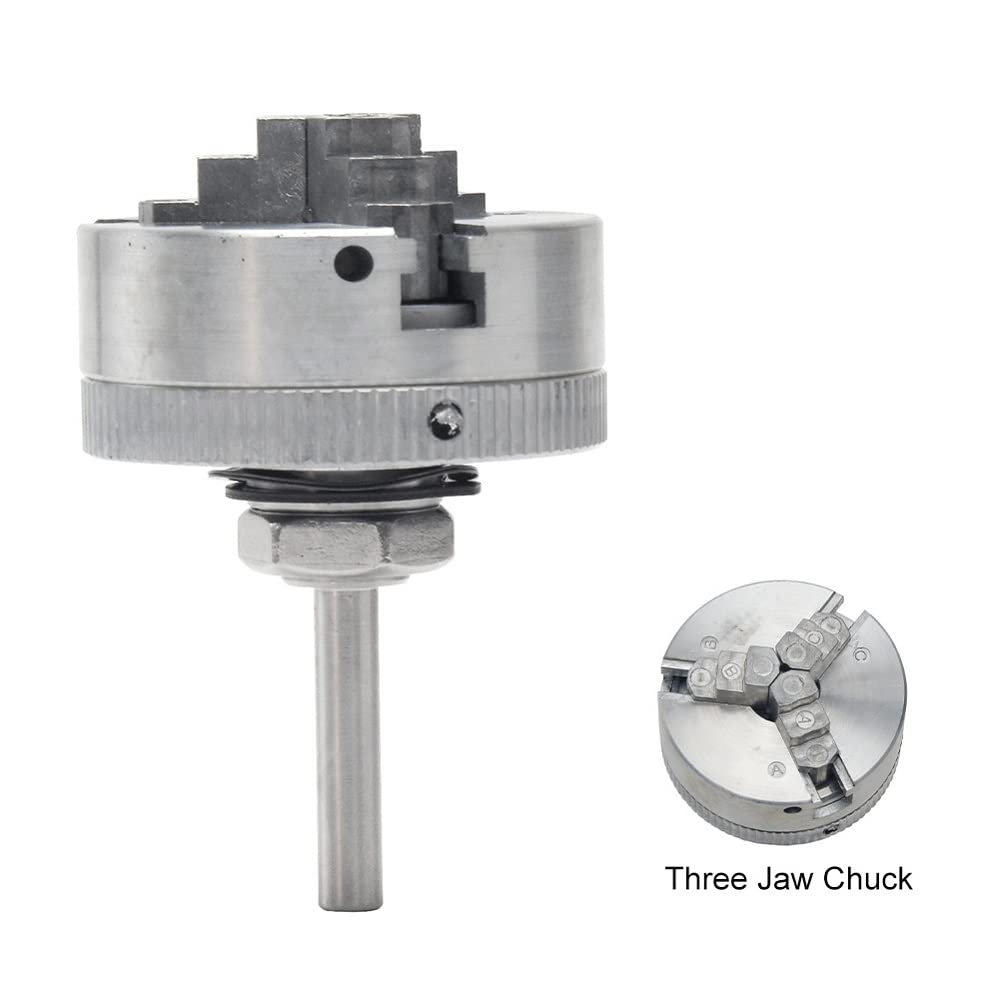 Mini Lathe Chuck Set, Z011 Extension Three Four Jaw Chuck and Connecting Rod Set, Electric Drill Chuck(Type B) EYYVRE
