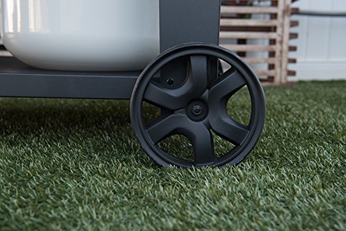 Megamaster 720-0982 5 Burner Propane Barbecue Gas Grill, Side Shelves with Hooks, for Outdoor Cooking, Patio, Garden Barbecue Grill, 50000 BTUs, Open Chart, Black Megamaster