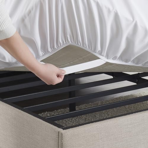 Hearth & Harbor Extra Deep Pocket Queen Fitted Sheet - Fits 18 to 24 Inch Mattress – Ultra Soft 1800 Microfiber, Wrinkle-Free & Breathable – Hotel Luxury Fitted Sheet Only, White Hearth & Harbor