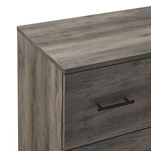 Walker Edison Mila Modern 6 Drawer Storage Buffet, 52 Inch, Grey Wash Walker Edison