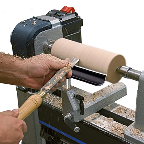 GULEEK 30CM Woodworking Lathe Tool Rest, Stainless Steel Wood Turning Steady Rest with 16mm Diameter Post, Professional Woodturning Accessory guleek