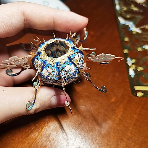 MU 3D Metal Puzzles for Adults Model Kits Building Scented Sachet A, Chinese DIY Sets Advanced Craft Projects Ancient Palace Miniature Assembling, Birthday Gifts and Home Decor
