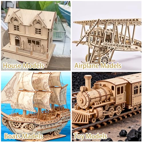 24Pcs 16 x 12 x 1/8 Inch Baltic Birch Plywood Sheets 3mm Unfinished Plywood Sheet for Arts and Crafts, Painting, Pyrography, Wood Engraving, Wood Burning, Laser, Architectural Models ACXFOND