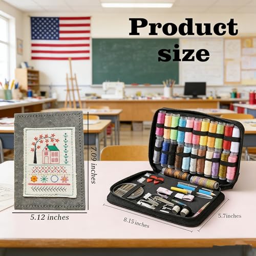 New DIY Embroidery Stitch Book Kit,86-Piece Sewing Tool Set,with 106 Illustrated Stitches,Step-by-Step Tutorials,Perfect Gift for Craft Lovers & Cross Stitch Enthusiasts