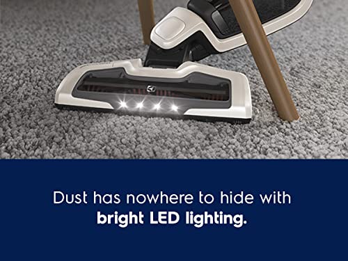 Electrolux Ergorapido Stick Vacuum Cleaner, Lightweight Cordless Vacuum with LED Nozzle Lights and Turbo Battery Power, for Carpets and Hard Floors, in Satin White Electrolux