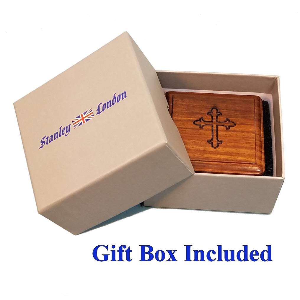 Personalized Compass for Baptism, Confirmation, First Communion | Engraved Gift of Faith for Catholic or Christian Men, Teen Boy, Boys, Son, Grandson (Personalized, MYF-Compass & Box) Stanley London