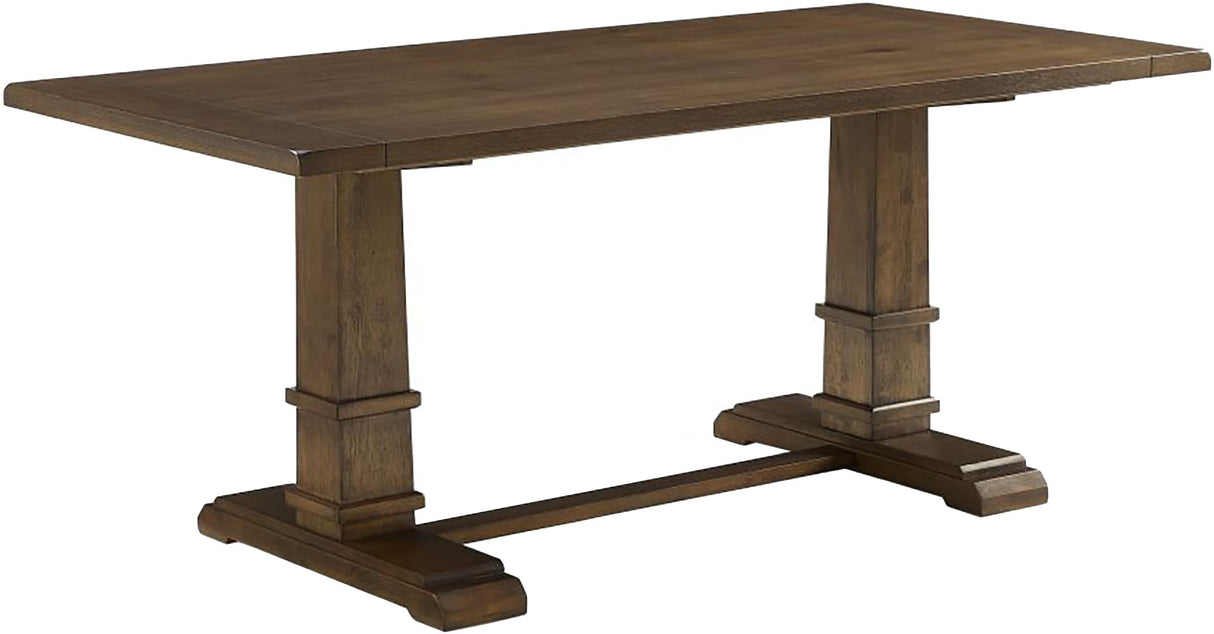Crosley Furniture Joanna Modern Farmhouse Wood Dining Table, Dark Oak Crosley Furniture