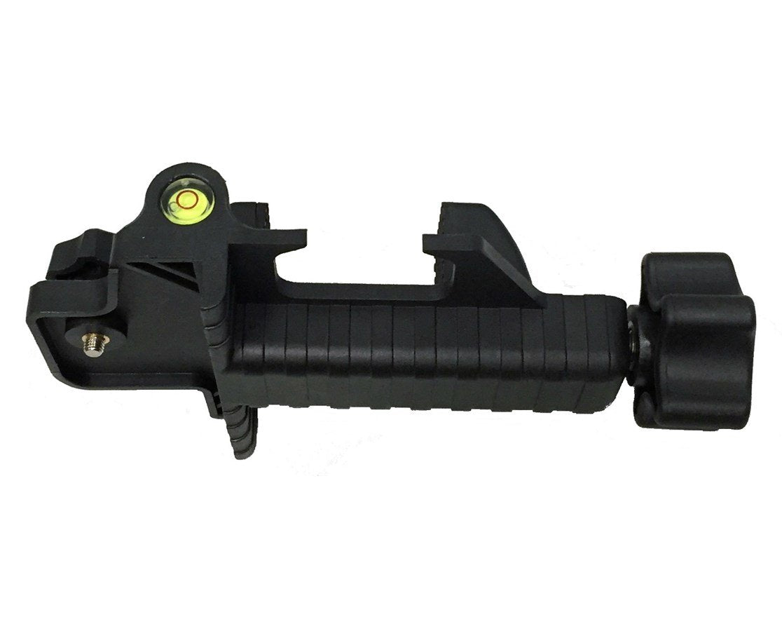 AdirPro Universal Rotary Laser Detector (LD-8) - Digital Rotary Laser Receiver with Dual Display and Built-In Bubble Level, Compatible with All Red Rotary Lasers - Rod Clamp Included AdirPro