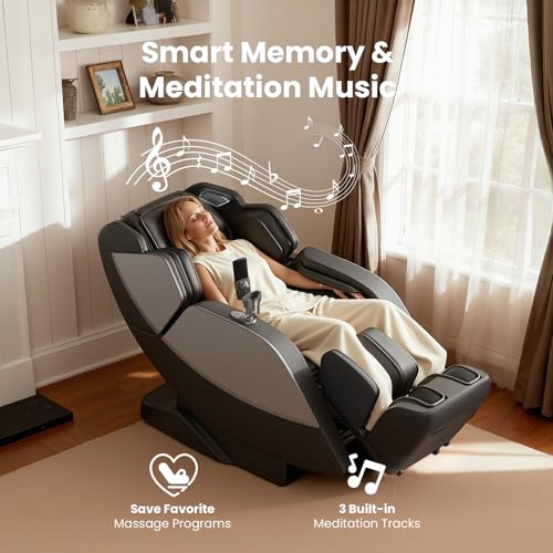 BOB AND BRAD iMaster Pro 4D Full Body Massage Chair, Co-Developed with Physical Therapists, 166° Zero Gravity SL-Track Recliner, Voice Control, Heat, Deep Tissue & Auto-Extend Calf for Tall Users BOB AND BRAD