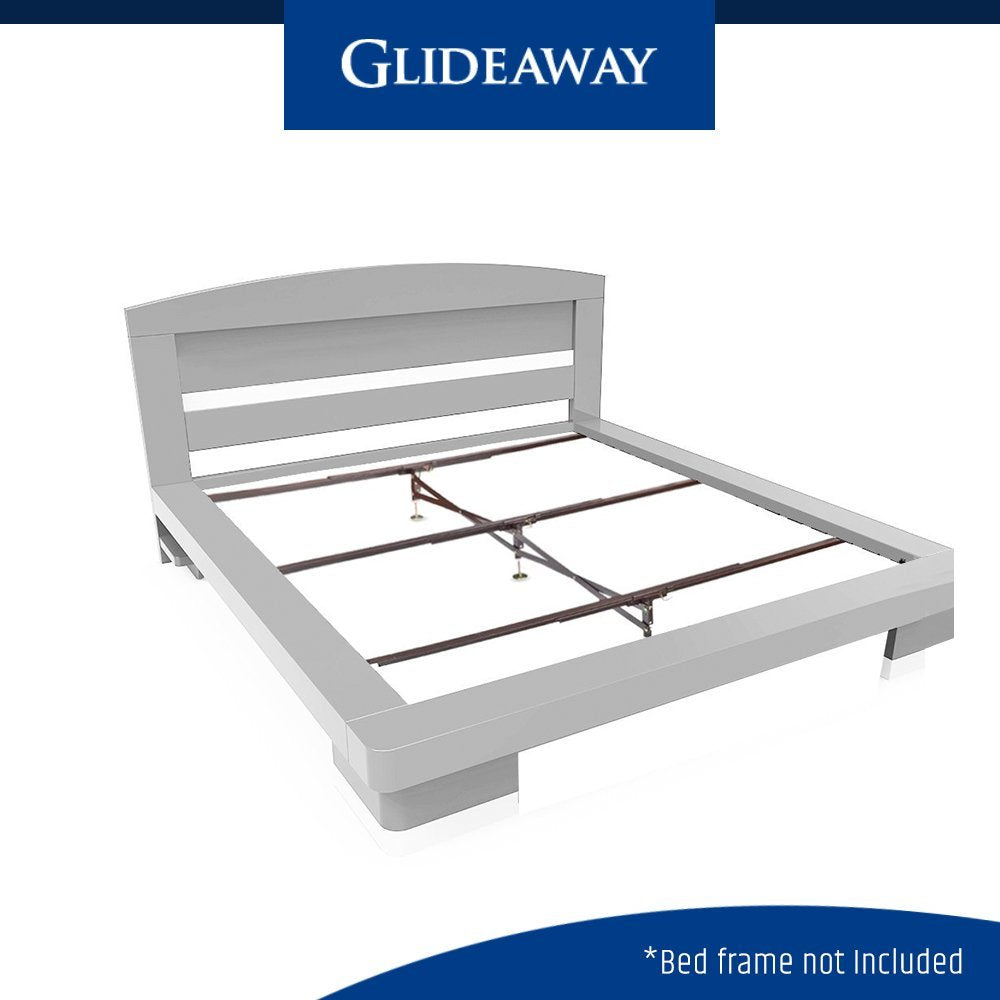 Glideaway X-Support Bed Frame Support System, GS-3 XS Model - 3 Cross Rails and 3 Legs - Strong Center Support Base for Full, Queen and King Mattress, Box Springs, and Bed Foundations Glideaway