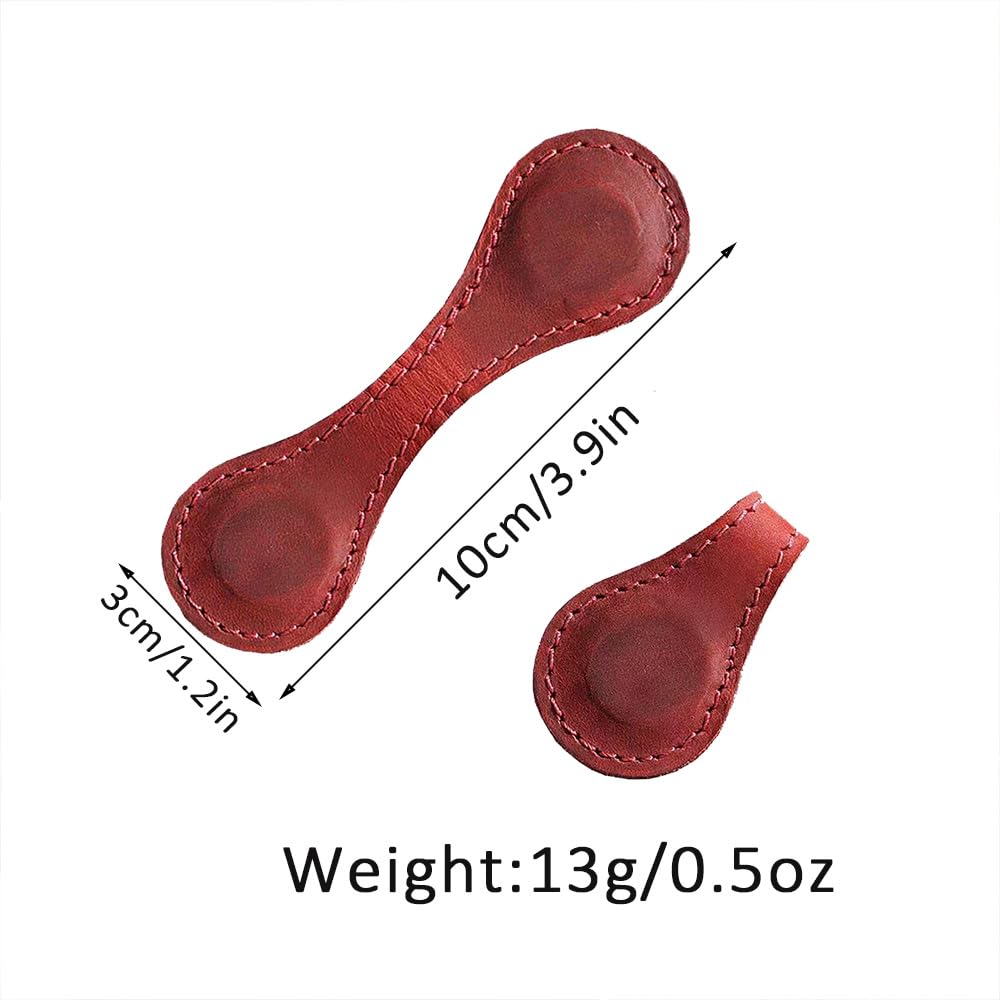 Personalized Leather Magnetic Bookmarks for Women Custom Engraved Motivational Text Book Marker Clip Gift for Book Lover Readers Women Kids(Leather Magnetic Bookmark) WINSD