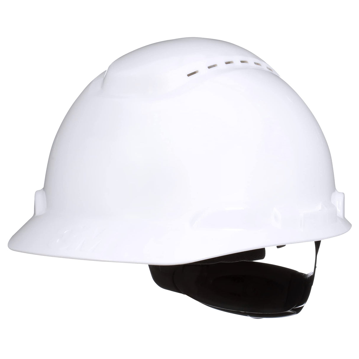 SecureFit 3M Hard Hat SecureFit H-701SFV-UV, White, Vented Cap Style Safety Helmet with Uvicator Sensor, 4-Point Pressure Diffusion Ratchet Suspension, ANSI Z87.1 SecureFit