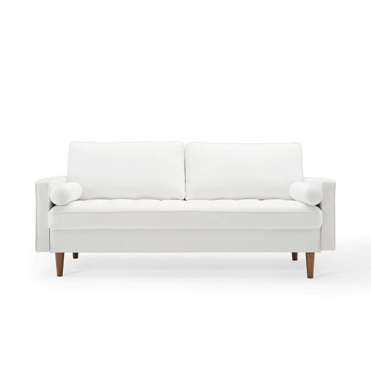 Modway EEI-3764-WHI Valour Performance Velvet Sofa, White Modway