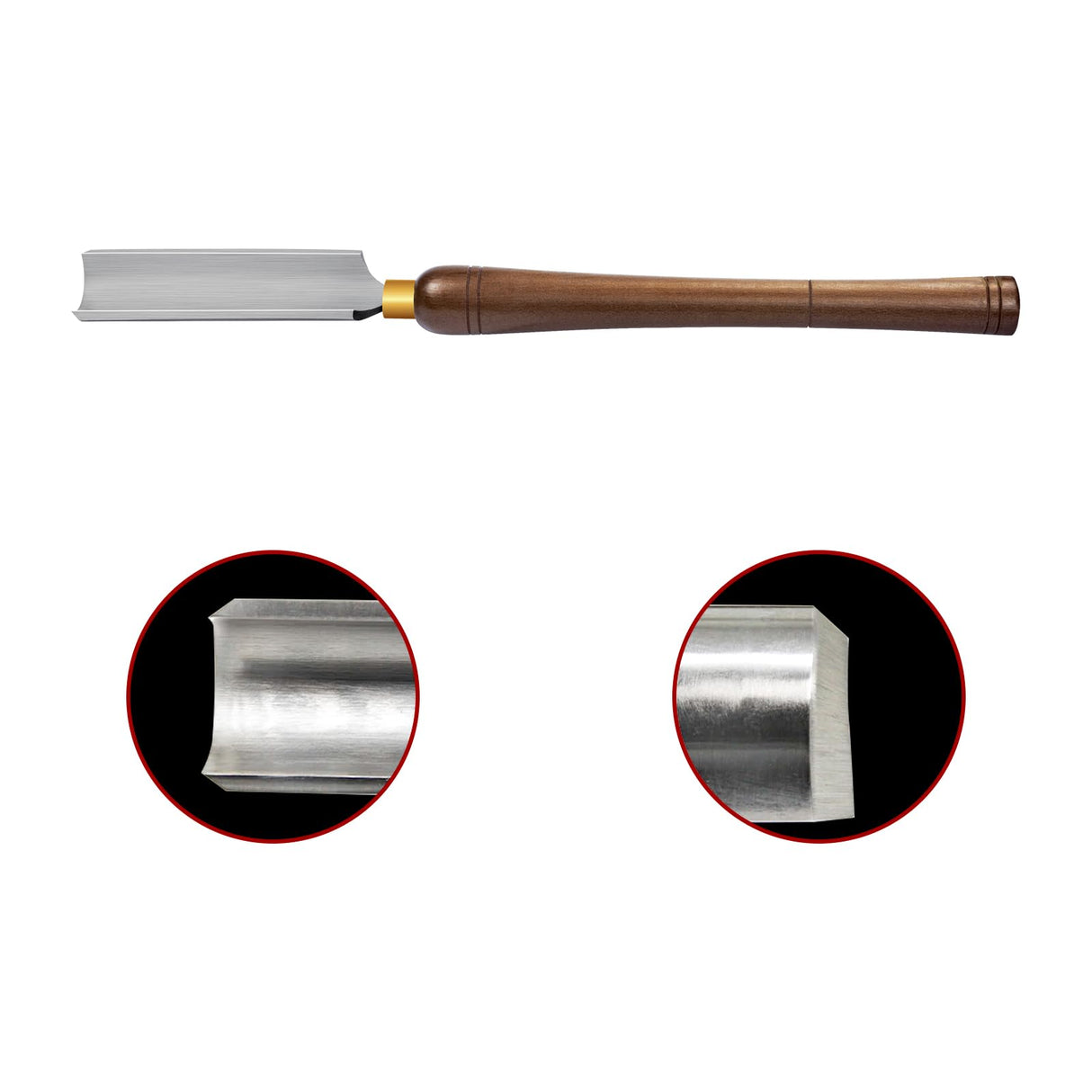 DEEFIINE 2-Inches HSS Spindle Roughing Gouge Lathe Chisel,Wood Lathe Turning Tools With Beech Wood Handle DEEFIINE