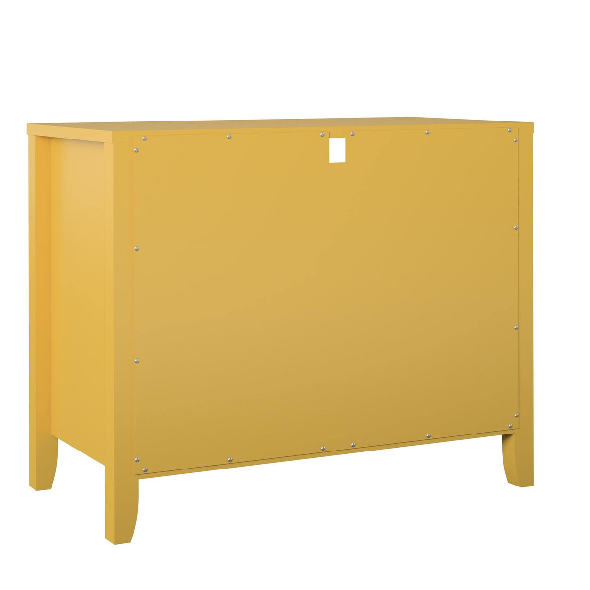 Novogratz Her Majesty 2 Drawer Nightstand, Mustard Yellow Novogratz