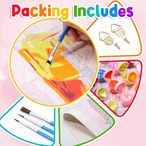 ZUVRDIAI Penguin Christmas Day Funny Paint by Numbers Kits for Adult Canvas Oil Painting for Home Wall Decor 16x20inch Without Frame ZUVRDIAI