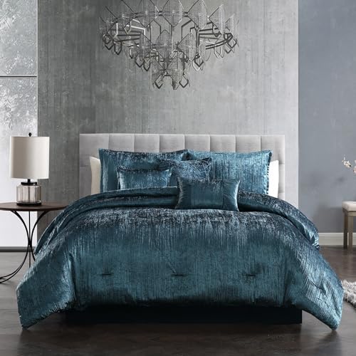 Riverbrook Home Turin Comforter Set, Queen, Silver, 7-Piece Set Riverbrook Home
