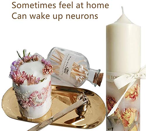 GTian 2 Sizes Candle Molds for Candle Making Silicone Candle Molds Epoxy Resin Casting Mould for DIY Crafts Aromatherapy Wax Soaps Flower Insect Specimen Polymer Clay (Cylinder) GTian