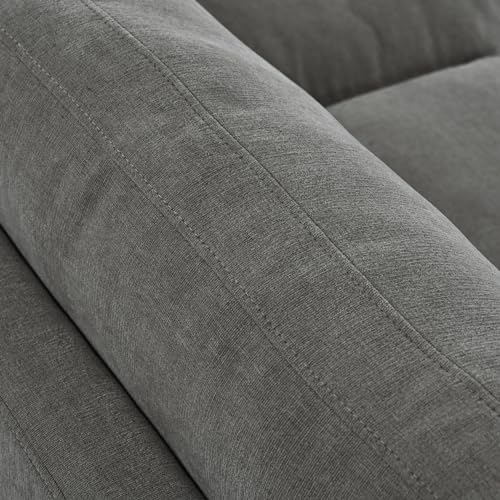 ERYE L-Shaped Corner Oversized Sectional Sofa Couch W/3 Pillows and and Curved Chaise Seat, Modern 4-Seaters Chenille Upholstered Convertible Sofa&Couch for Home Office Apartment Living Room ERYE