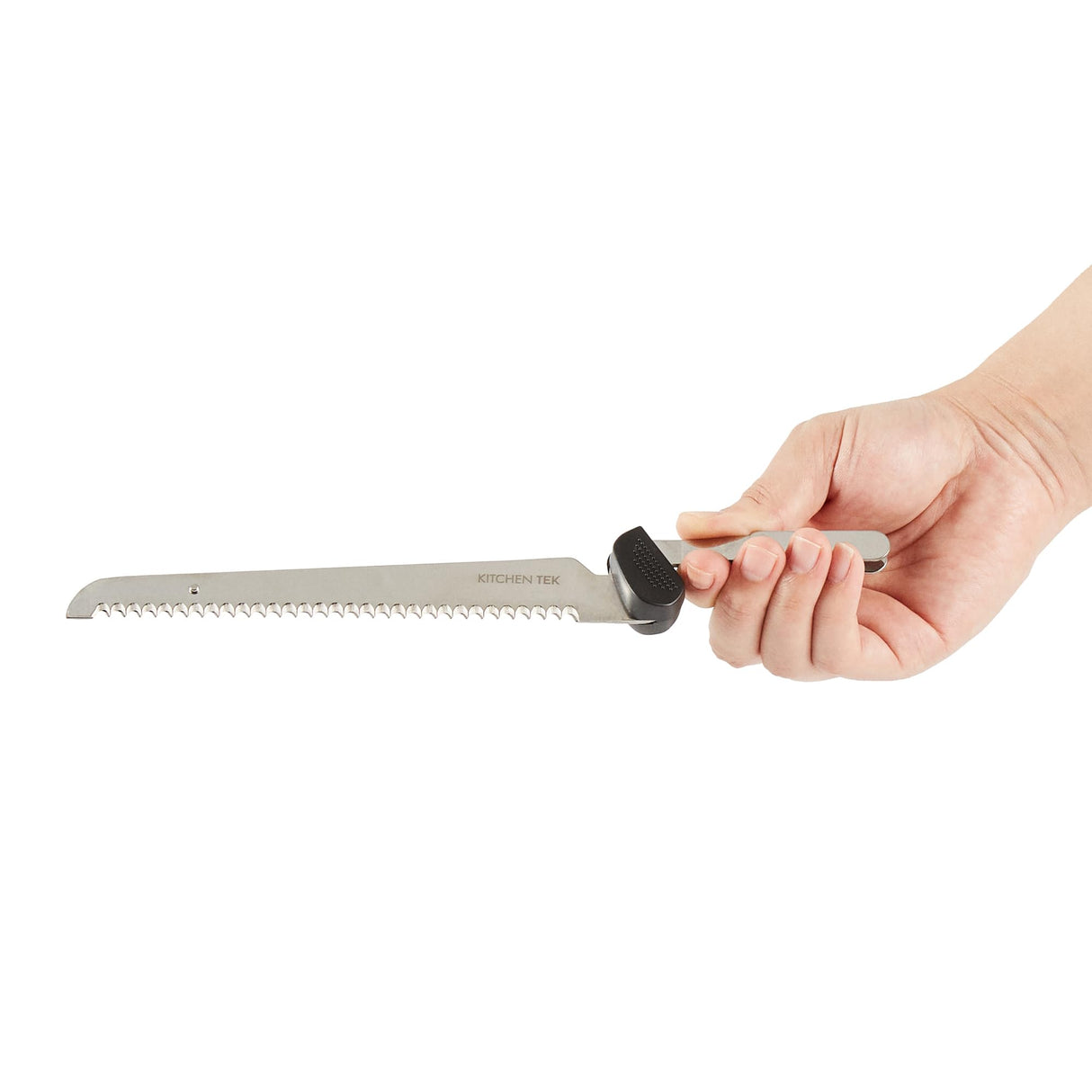 Restaurantware-BLADE ONLY: Kitchen Tek 10.04 Inch Blade For Electric Knife Set, 1 Serrated Carving Knife Blade - Knife Set Sold Separately, Sharp, Stainless Steel Knife Cutter Replacement, For Meat Restaurantware