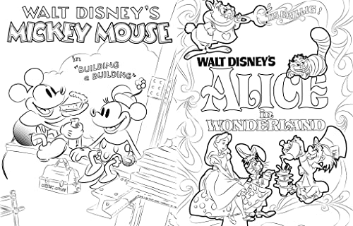 Disney The Vintage Poster Collection Colouring Book WoodArtSupply